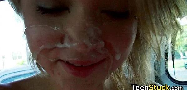  teen girl gets facial